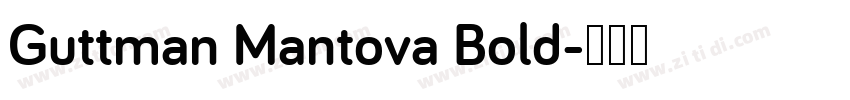 Guttman Mantova Bold字体转换